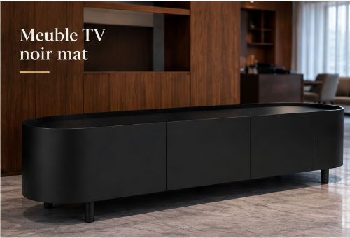 Meuble TV « Diva » — Noir mat